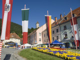 Hauptplatz in Medieval Town of Friesach, Carinthia, Austria Photographic Print by Charles Bowman