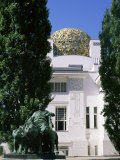 Statue of Mark Anthony and Secession Building, Vienna, Austria Photographic Print by Jean Brooks