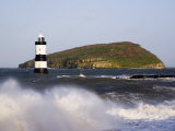 Penmon Point Lighthouse, and Puffin Island, Penmon Fotografisk trykk av Pearl Bucknall