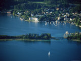 View of Portschach, Lake Worther, Carinthia, Austria Photographic Print by Jean Brooks
