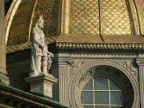 Statue and Golden Dome, Wawel Cathedral, Krakow, Unesco World Heritage Site, Poland Photographic Print by Jean Brooks
