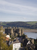 Medieval Conwy Castle, Unesco World Heritage Site, with River Conwy Estuary Beyond, Conwy, Wales Photographic Print by Pearl Bucknall