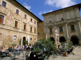 Cafe, Piazza Grande, Montepulciano, Tuscany, Italy Photographic Print by Jean Brooks