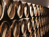 Casks in Cellar, Chateau Lynch Bages, Pauillac, Medoc, Cote d'Or, Burgundy, France Photographic Print by Michael Busselle