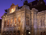 The Opera at Night, Vienna, Austria Photographic Print by Jean Brooks