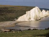 The Seven Sisters, East Sussex, England, United Kingdom Photographic Print by Jean Brooks