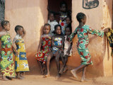 Agboli-Agbo Dedjlani, Abomey, Benin (Dahomey), Africa 写真プリント - ブルーノ・Barbier