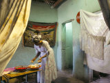 Preparing for Coffee Ceremony, Abi-Adi, Tigre Region, Ethiopia, Africa Photographic Print by Bruno Barbier