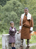 Father and Son, Trongsa, Bhutan Photographic Print by Angelo Cavalli