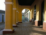 Arcades of the Maison Romantique, Town of Trinidad, Unesco World Heritage Site, Cuba Photographic Print by Bruno Barbier