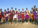 Alamal, Ritual Festival, Maasai Village (Manyatta), Rift Valley, Southeast Kenya Photographic Print by Bruno Barbier
