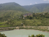 Mountain Village, Bhutan Photographic Print by Angelo Cavalli
