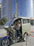 Moto Taxi, Beijing, China Photographic Print by Angelo Cavalli