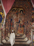 Interior of the Christian Church of Ura Kedane Meheriet, Zege Peninsula, Lake Tana, Ethiopia Photographic Print by Bruno Barbier