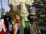 Palm Sunday Procession, Axoum (Axum) (Aksum), Tigre Region, Ethiopia, Africa Photographic Print by Bruno Barbier