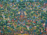 Painting, Bali Museum, Denpasar, Island of Bali, Indonesia, Southeast Asia Photographic Print by Bruno Barbier