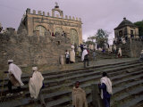 Christian Pilgrims, Easter Festival, Sainte Marie De Sion, Axoum, Tigre Region, Ethiopia Photographic Print by Bruno Barbier