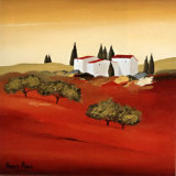 Tuscan Red III Art by Hans Paus