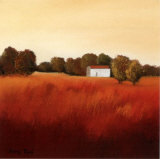 Scarlet Landscape II Kunstdrucke von Hans Paus