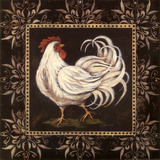 Black and White Rooster II Prints by Jo Moulton Black and White Rooster II Prints by Jo Moulton