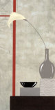 Red and White Setting II Print by J.l. Vittel