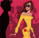 Robe Jaune Prints by Sol 