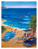 Dusk Surf Art by Gary Birdsall