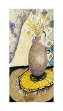 Curtains and Flowers III Print by Lola Soto-vicario