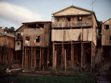 River Front Dwellings, Manaus, Amazonas, Brazil, South America Photographic Print by Rob Cousins