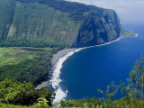 View of Waipio Valley, Island of Hawaii (Big Island), Hawaii, USA Photographie par Ethel Davies