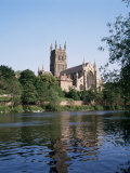Worcester Cathedral and the River Severn, Worcester, Hereford and Worcester, England Photographic Print by Philip Craven