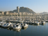 Marina and View to Castillo, Alicante, Spain Photographic Print by Rob Cousins