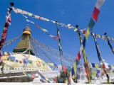Boudhanath (Bodhnath) Stupa, Unesco World Heritage Site, Kathmandu, Nepal Photographic Print by Ethel Davies