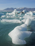 Icebergs in the Glacial Melt Water Lagoon, Jokulsarlon Breidamerkurjokull, South Area, Iceland Photographic Print by Neale Clarke