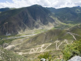 Road to Ganden Monastery, Near Lhasa, Tibet, China Photographie par Ethel Davies