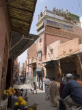 Street Scene Near the Bab Debbagh, One of Marrakech's City Gates, Marrakech, Morocco Photographic Print by Ethel Davies