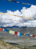 Prayer Flags, Ganden Monastery, Near Lhasa, Tibet, China Photographic Print by Ethel Davies