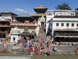 Hindu Festival, Pashupatinath Temple, Kathmandu, Nepal Photographie par Ethel Davies