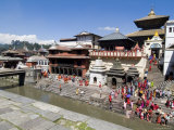 Hindu Festival, Pashupatinath Temple, Kathmandu, Nepal Photographic Print by Ethel Davies