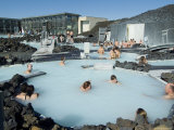 Blue Lagoon (Mineral Baths), Near Keflavik, Iceland, Polar Regions Photographic Print by Ethel Davies