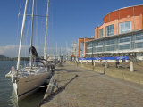 Modern Yacht Moored Alongside the Opera House, Gothenberg, Goteborg Harbour, Sweden Photographic Print by Neale Clarke