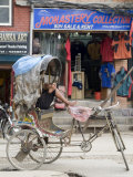 Rickshaw, Thamel Area, Kathmandu, Nepal Photographic Print by Ethel Davies