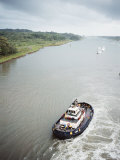 Manoeuvering Tugs, Panama Canal, Panama, Central America Photographic Print by Mark Chivers