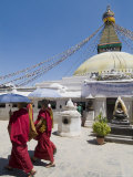 Boudhanath (Bodhnath) Stupa, Unesco World Heritage Site, Kathmandu, Nepal Photographie par Ethel Davies