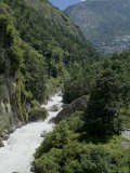 Friendship Bridge, Border Between Nepal and Tibet, China Photographic Print by Ethel Davies