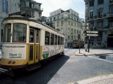 Tram in the Baixa District, Lisbon, Portugal Photographic Print by Neale Clarke