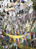 Prayer Flags, Druk Wangyal Chorten, Bhutan Photographic Print by Angelo Cavalli