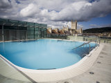 Roof Top Pool in New Royal Bath, Thermae Bath Spa, Bath, Avon, England, United Kingdom Photographic Print by Matthew Davison