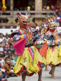 Buddhist Festival (Tsechu), Trashi Chhoe Dzong, Thimphu, Bhutan Photographic Print by Angelo Cavalli