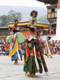 Buddhist Festival (Tsechu), Trashi Chhoe Dzong, Thimphu, Bhutan Photographic Print by Angelo Cavalli